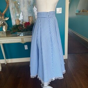 Blue Gingham Women's Skirt